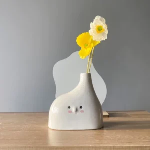 แจกันดอกไม้เซรามิก ดีไซน์สวยมินิมอล