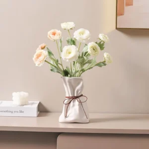 แจกันเซรามิก ลายดอกไม้ สไตล์นอร์ดิก ระดับไฮเอนด์