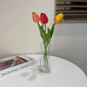 แจกันแก้วทรงเหยือก สำหรับใส่ดอกไม้ ประดับบ้าน